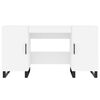 vidaXL Birou, alb, 140x50x75 cm, lemn prelucrat
