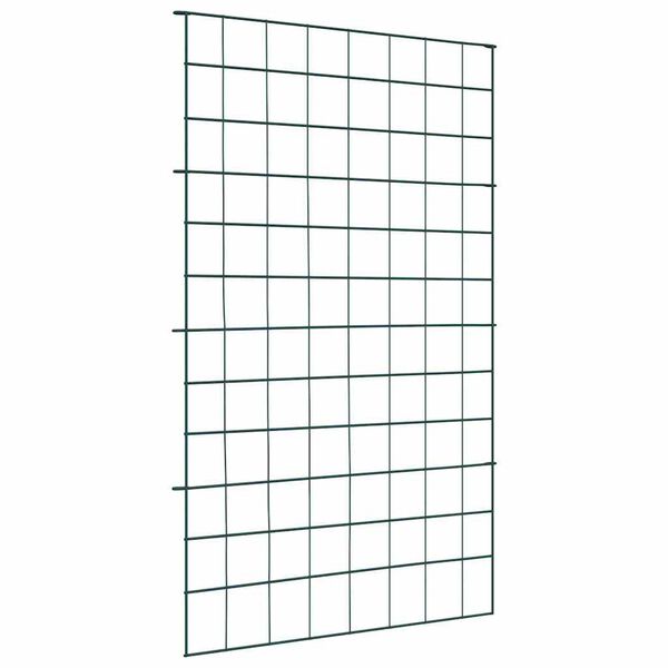 vidaXL Set gard pentru iaz 8 pcs Verde 50 x 80 cm Oțel