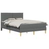 vidaXL Cadru de pat 160 x 200 cm Gri &icirc;nchis