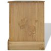 vidaXL Comodă TV din pin mexican Corona Range 120 x 40 x 52 cm