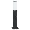 vidaXL St&acirc;lp luminos cu priză 50 cm negru IP44