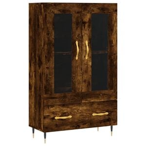 vidaXL Dulap &icirc;nalt, stejar afumat, 69,5x31x115 cm, lemn prelucrat