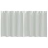 vidaXL Perdele Voile cu Oelii 2 buc Gri deschis 140x140 cm