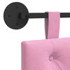 vidaXL Cap de pat suspendat Pe perete Roz 130 x 55 x 7 cm țesătură
