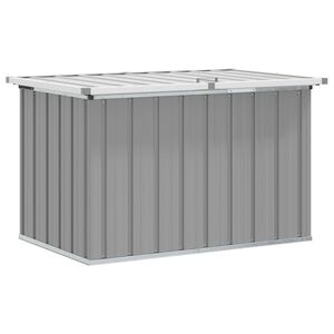 vidaXL Ladă de depozitare pentru grădină, gri, 109x67x65 cm