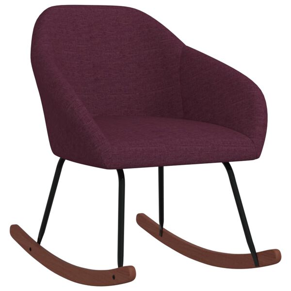 vidaXL Scaun balansoar, violet, material textil