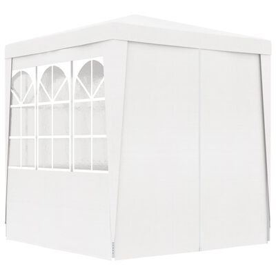 vidaXL Cort petrecere profesional cu pereți, alb, 2,5 x 2,5 m 90 g/m²