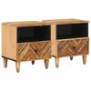 vidaXL Noptieră 2 buc. Maro 50 x 33 x 60 cm Lemn de mango solid