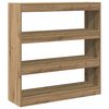 vidaXL Dulap pentru cărți stejar artizanal 100 x 30 x 103 cm