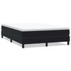 vidaXL Pat cu arcuri fără saltea negru 140x210 cm catifea