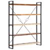 vidaXL Bibliotecă cu 5 rafturi, 140 x 30 x 180 cm, lemn masiv reciclat