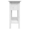 vidaXL Măsuță consolă "BODO", alb, 91x35x74 cm, lemn masiv de pin