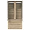 vidaXL Dulap de Baie Stejar Sonoma 79,5 x 49 x 156 cm Lemn compozit