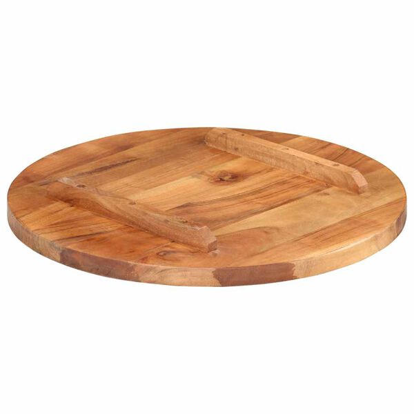 vidaXL Blat de masă rotund, 50 cm, 25-27 mm, lemn masiv acacia