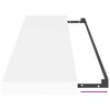 vidaXL Raft de perete suspendat, alb, 90x23,5x3,8 cm, MDF