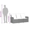 vidaXL Set canapele de grădină cu perne, 6 piese gri deschis poliratan