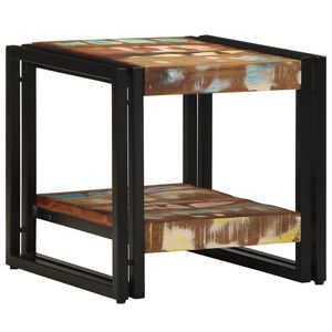 vidaXL Masă de cafea Multicolour 40 x 40 x 38 cm Lemn recuperat masiv