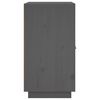 vidaXL Dulap, gri, 65,5x40x75 cm, lemn masiv de pin