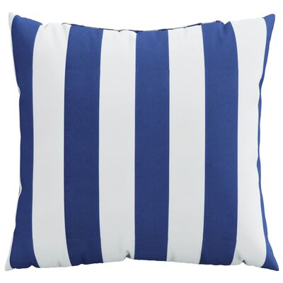 vidaXL Perne decorative, 4 buc., albastru și alb, 40x40 cm, textil