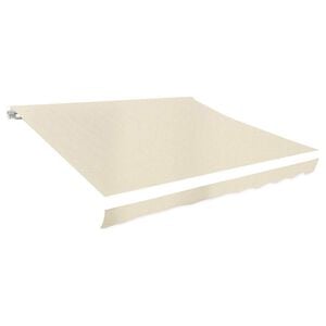 vidaXL P&acirc;nză de rezervă copertină, crem, 300x250 cm, poliester