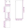 vidaXL Dulap suspendat Stejar Sonoma 20 x 29,5 x 80 cm Lemn compozit