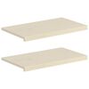 vidaXL Pervazuri 2 buc. Alb 70 x 30 x 2 cm Lemn de stejar masiv