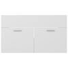 vidaXL Dulap de chiuvetă, alb, 80x38,5x46 cm, lemn prelucrat