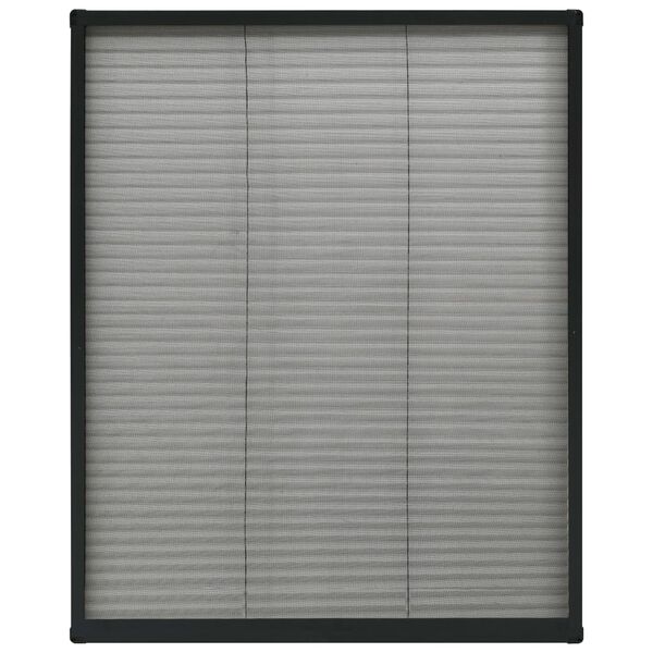 vidaXL Ecran insecte pentru ferestre, antracit, 80x100 cm, aluminiu