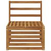 vidaXL Canapea Medie pentru Exterior Lemn Solid de Acacia natural