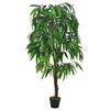 vidaXL Arbore de mango artificial cu ghiveci, 140 cm, verde