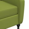 vidaXL Fotoliu de masaj rabatabil, verde deschis, catifea