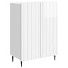 vidaXL Bufet Alb foarte lucios 66 x 34,5 x 92 cm Lemn prelucrat