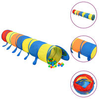 vidaXL Tunel de joacă pt copii, 250 bile, multicolor, 245 cm poliester