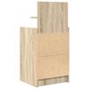 vidaXL Noptiere cu 2 sertare 2 buc Stejar Sonoma 38x34x80 cm