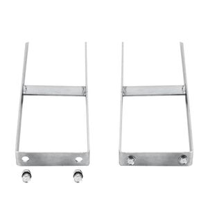 vidaXL Țăruși de sol pentru gard din WPC, 2 buc., 40 cm, oțel