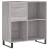vidaXL Dulap pentru discuri gri sonoma 84,5x38x89 cm lemn compozit