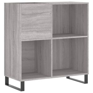 vidaXL Dulap pentru discuri gri sonoma 84,5x38x89 cm lemn compozit