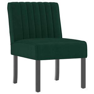 vidaXL Fotoliu, verde &icirc;nchis, catifea