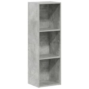 vidaXL Bibliotecă/Dulap TV, gri beton, 36x30x114 cm, lemn prelucrat