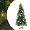 vidaXL Brad de Crăciun artificial Verde 210 cm PE și PVC