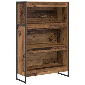 vidaXL Dulap pentru cărți 80 x 30 x 121 cm Lemn prelucrat Lemn Vechi