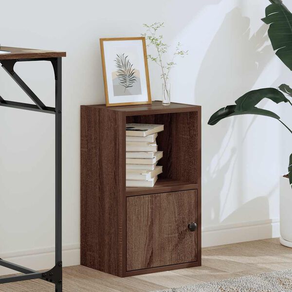 vidaXL Bibliotecă, stejar maro, 31x24x52 cm, lemn prelucrat