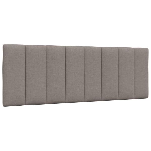 vidaXL Pernă pentru tăblie de pat, Hanko, gri taupe, 120 cm, material textil