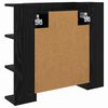 vidaXL Dulap cu oglindă Stejar Negru 70 x 16,5 x 60 cm Lemn compozit