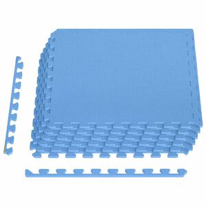vidaXL Saltele de exerciții, 6 buc., albastru, 2,16 ㎡, spumă EVA