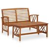 vidaXL Set mobilier de grădină, 2 piese, lemn masiv de acacia