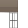 vidaXL Pavilion montat pe perete, gri taupe, 6 x 3 m, material textil