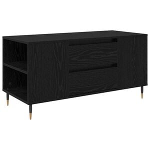 vidaXL Masă de cafea Stejar Negru 102 x 44,5 x 50 cm Lemn prelucrat