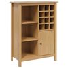 vidaXL Cabinet pentru vin HILL Maro miere 79.5 x 40 x 107.5 cm