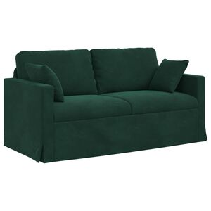 vidaXL Canapea Verde &icirc;nchis 158 x 78 x 80 cm Catifea